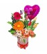 Box de tulipanes y rosas