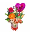 Box de tulipanes y rosas