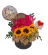 copy of Box con rosas y girasol
