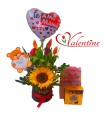 Box de 5 Tulipanes y chocolate