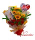 Arreglo rosas y chocolates